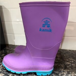 Kamik Kids Lavender and Teal Rain/Mud Boots